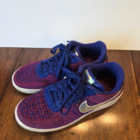 Share Nike Air Force 1 Low Ultra Flyknit USA Mens Size 8 Running Shoes Sneakers - Picture 4 of 13